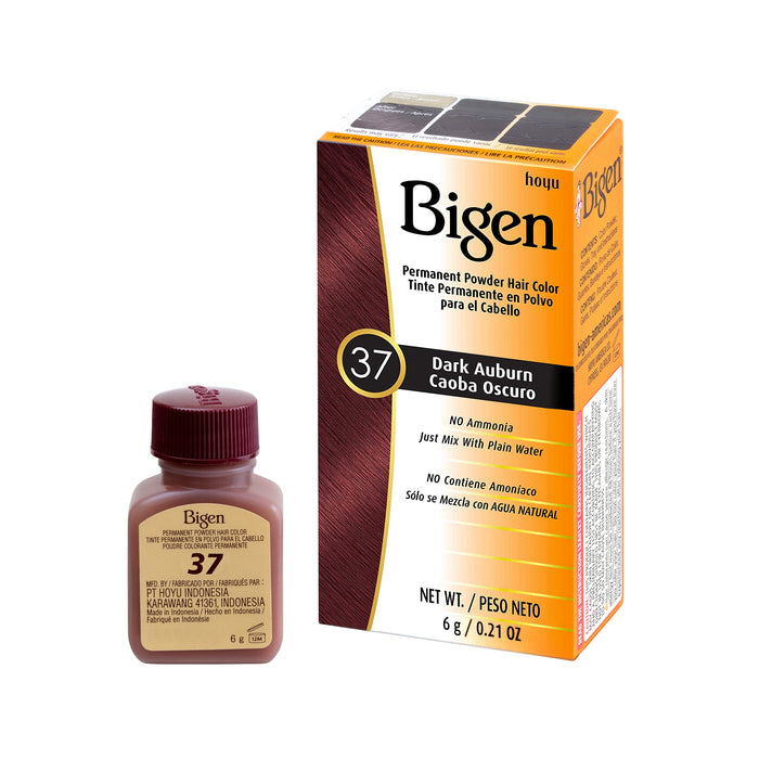 Bigen Permanent Powder Hair Color - #37 Dark Auburn: Units: per DZ